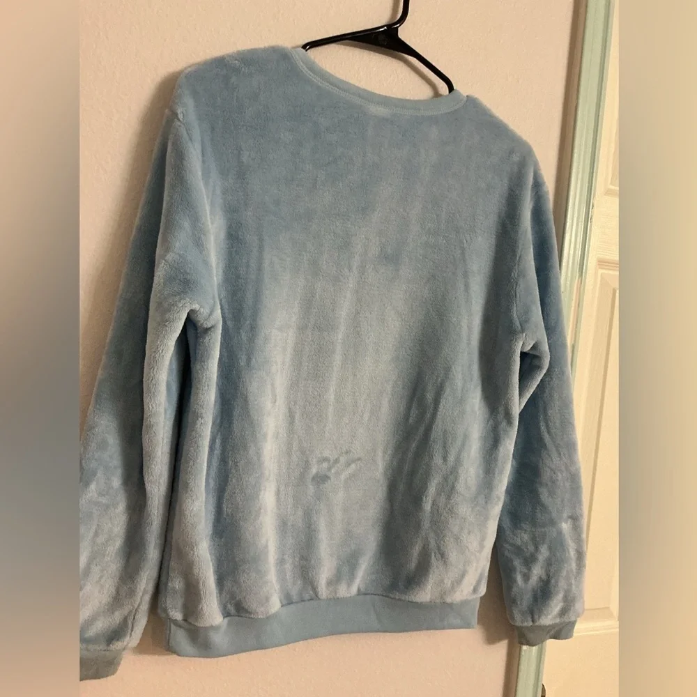Disney Kids Blue Fleece Sweater with Mickey and Minnie